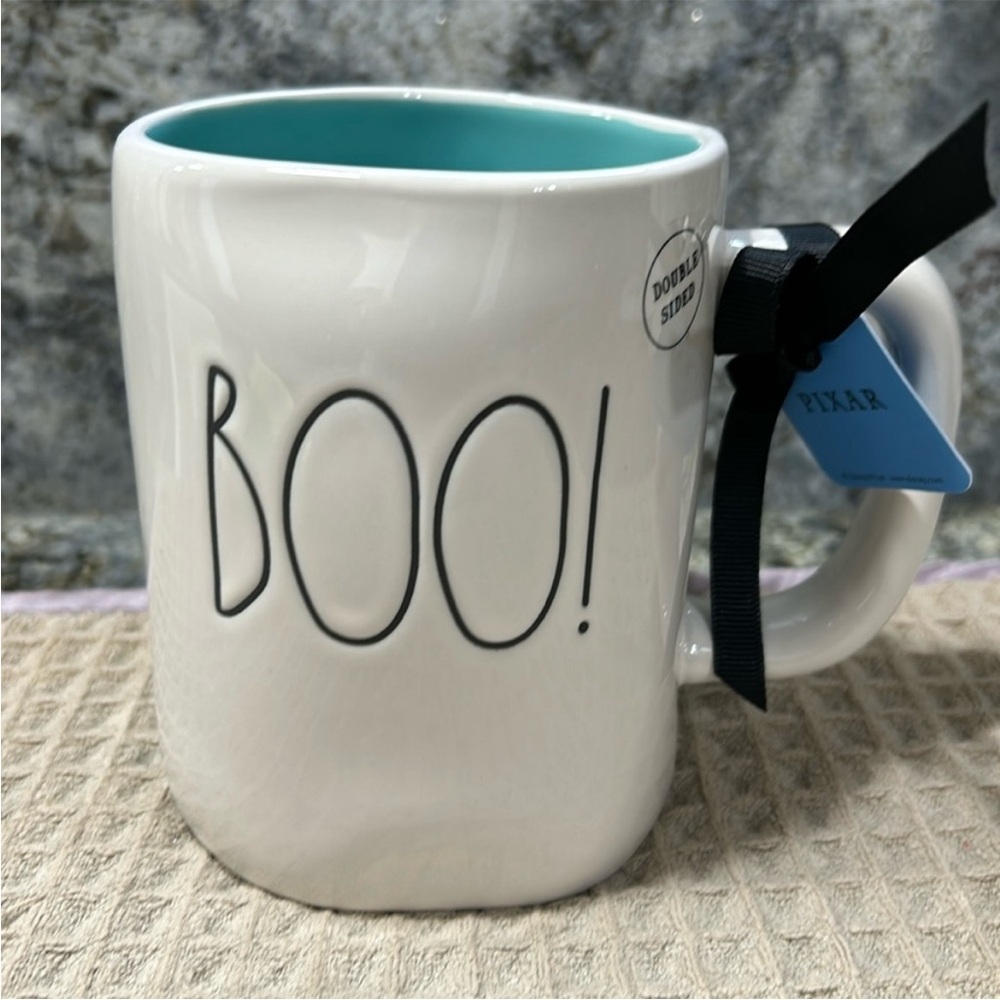 NWT Rae Dunn x Pixar “BOO!” 16 oz Mug – Monsters, Inc.